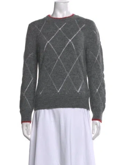 Pre-owned Isabel Marant Patterned Crew Neck Sweater In Grey
