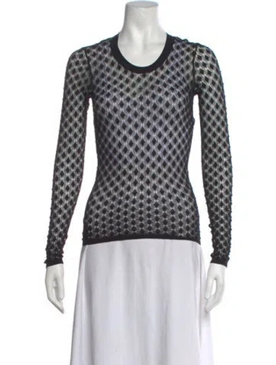 Pre-owned Isabel Marant Patterned Crew Neck Sweater In Multicolor