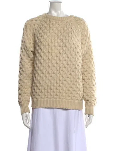 Pre-owned Isabel Marant Patterned Crew Neck Sweater In Neutrals