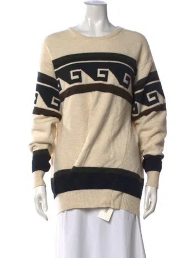 Pre-owned Isabel Marant Patterned Crew Neck Sweater In Neutrals