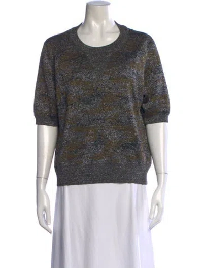 Pre-owned Isabel Marant Patterned Crew Neck Sweater In Silver