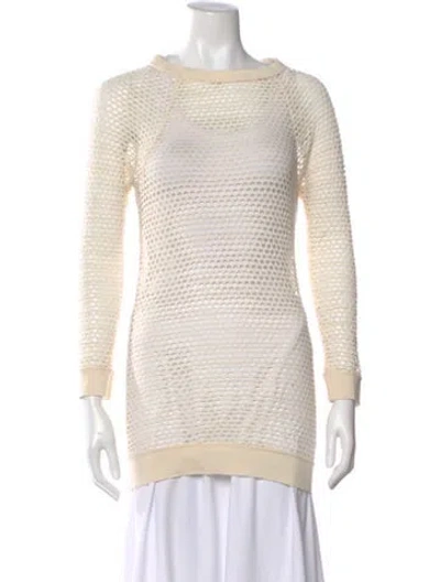 Pre-owned Isabel Marant Patterned Crew Neck Top In Neutral