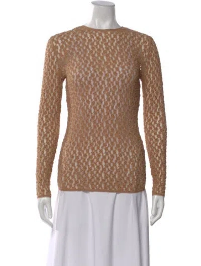Pre-owned Isabel Marant Patterned Crew Neck Top In Neutral