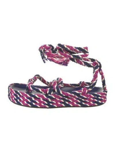 Pre-owned Isabel Marant Patterned Gladiator Sandals In Multi