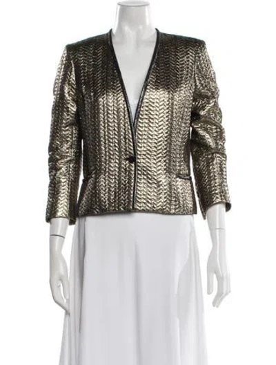 Pre-owned Isabel Marant Patterned Jacket In Gold
