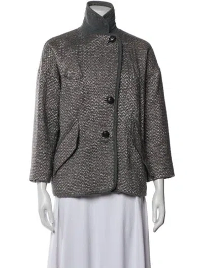Pre-owned Isabel Marant Patterned Jacket In Grey/metallic