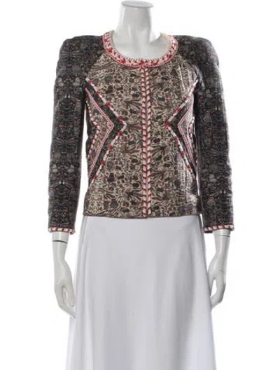 Pre-owned Isabel Marant Patterned Jacket In Neutral