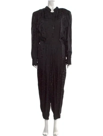 Pre-owned Isabel Marant Patterned Jumpsuit W/ Tags In Black
