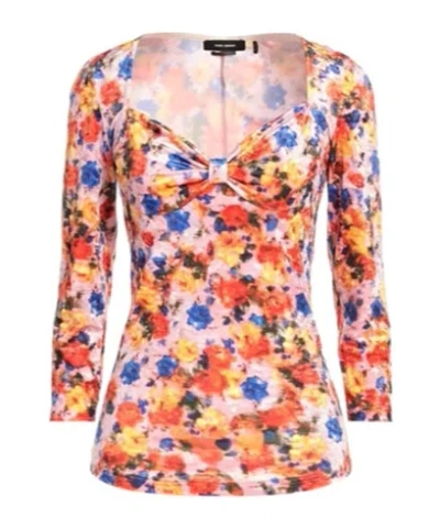Isabel Marant Patterned Knitted Sweater In Multi
