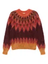 Isabel Marant Patterned Knitwear In Burgundy