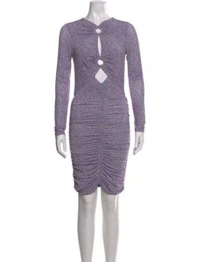Pre-owned Isabel Marant Patterned Midi Length Dress In Purple