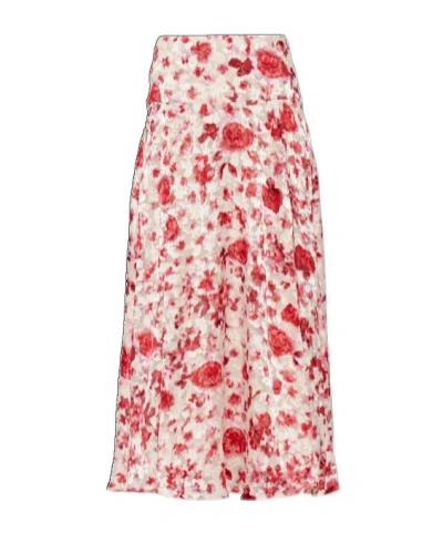 Isabel Marant Patterned Midi Skirt In Pink