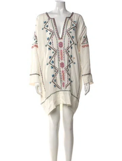 Pre-owned Isabel Marant Patterned Mini Dress In Neutrals