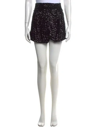 Pre-owned Isabel Marant Patterned Mini Shorts In Black
