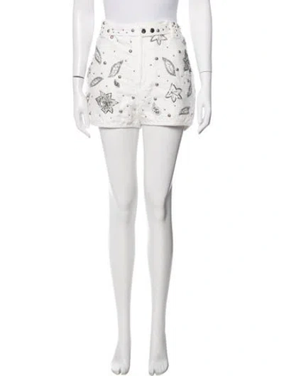 Pre-owned Isabel Marant Patterned Mini Shorts In Blue