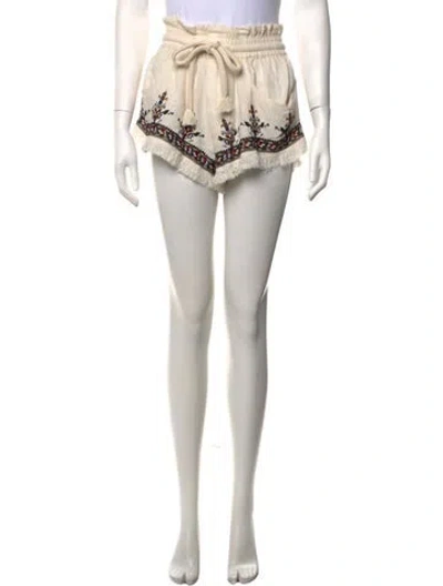 Pre-owned Isabel Marant Patterned Mini Shorts In Neutrals