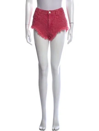 Pre-owned Isabel Marant Patterned Mini Shorts W/ Tags In Pink