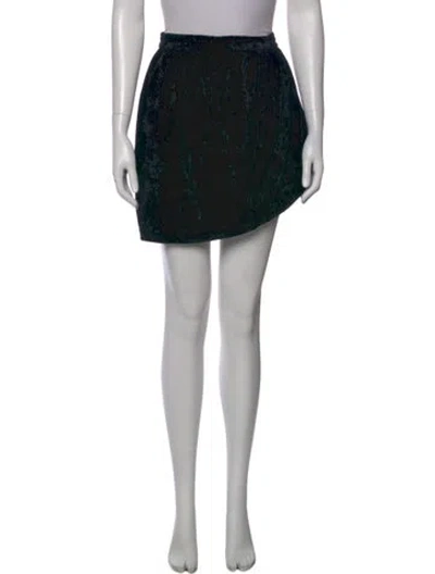 Pre-owned Isabel Marant Patterned Mini Skirt In Black