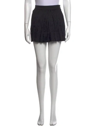Pre-owned Isabel Marant Patterned Mini Skirt In Black