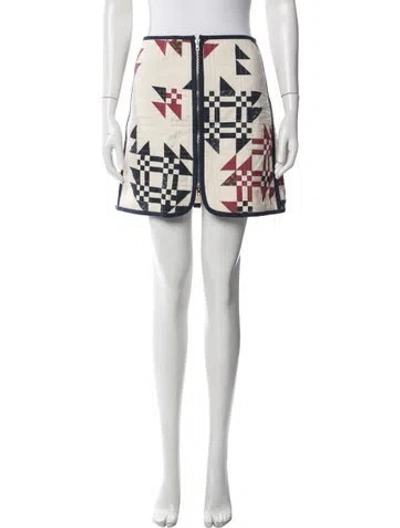 Pre-owned Isabel Marant Patterned Mini Skirt In Neutrals