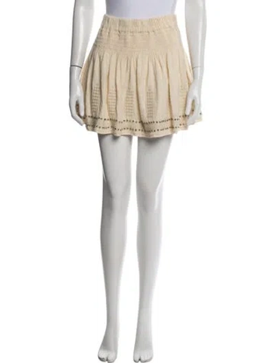 Pre-owned Isabel Marant Patterned Mini Skirt In Neutrals