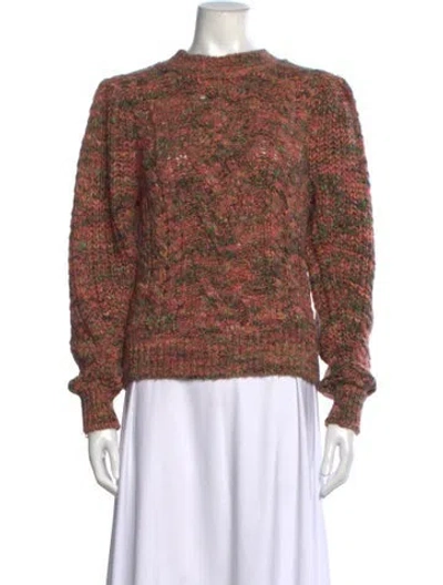 Pre-owned Isabel Marant Patterned Mock Neck Sweater In Brown