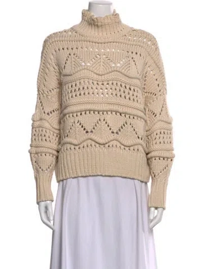 Pre-owned Isabel Marant Patterned Turtleneck Sweater In Neutral