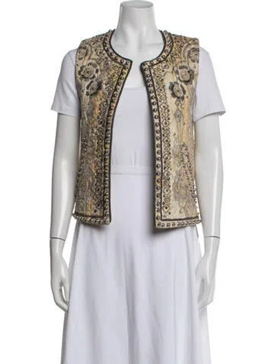 Pre-owned Isabel Marant Patterned Vest In Yellow