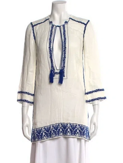 Pre-owned Isabel Marant Patterned V-neck Tunic In Multi