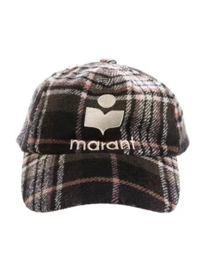 Pre-owned Isabel Marant Patterned Wool Baseball Hat In Green