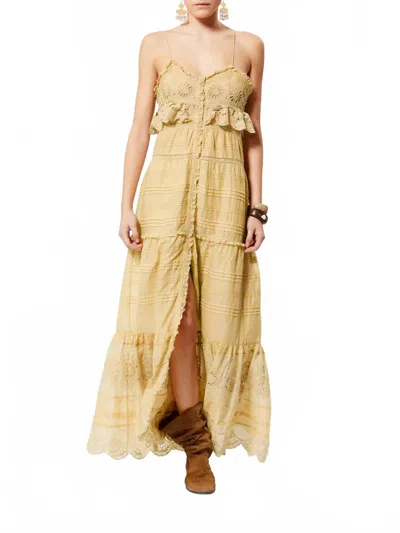 Isabel Marant Paule Maxi Dress In Ochre In Yellow