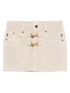 Isabel Marant Paulina Buckle-fastening Pocket Skirt In Neutral