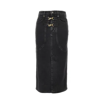 ISABEL MARANT 'PAVINA' DENIM MIDI SKIRT