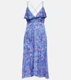 Isabel Marant Floral Dress In 30bu Blue