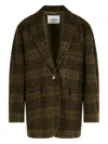 Isabel Marant Gesina Khaki Virgin Wool Blazer In Green