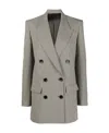 Isabel Marant Peak-lapel Double-breasted Blazer In Gray