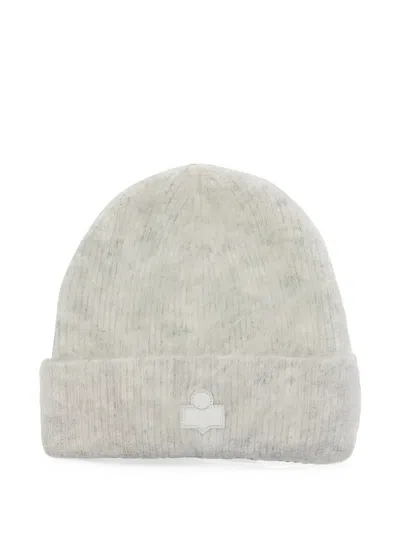 Isabel Marant Peeta Logo-patch Beanie Hat In Neutral