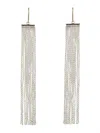 Isabel Marant Cascading Silver Pendant Earrings With Fluid Design
