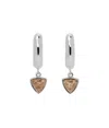 Isabel Marant Silver Cheerful Earrings In Gray