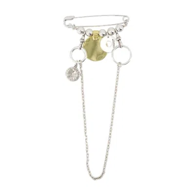 Isabel Marant Pendant Gd Brooch In Metallic