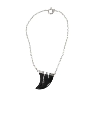 Isabel Marant Ellen Horn Pendant Necklace In Multicolor