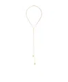 Isabel Marant Shiny Day Double Wrapped Long Necklace In Yellow