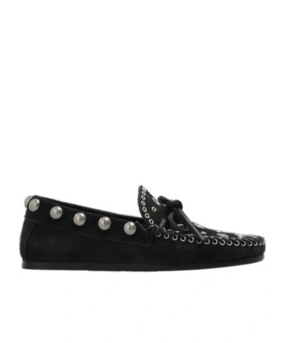 Isabel Marant Perforated Design Loafers In Black