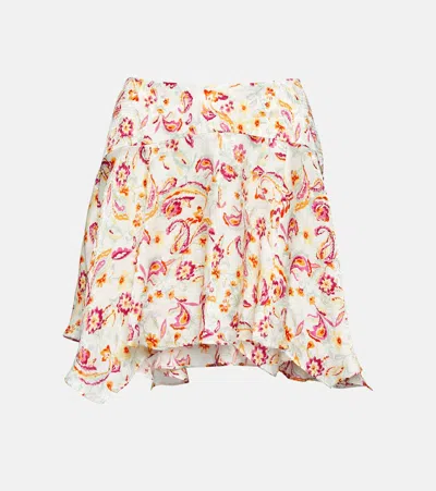 Isabel Marant Perrine Printed Skirt In White