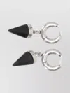 Isabel Marant Petite Hoop Drop Earrings In Black