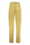 Isabel Marant Mustard High-rise Printed Trousers For Women