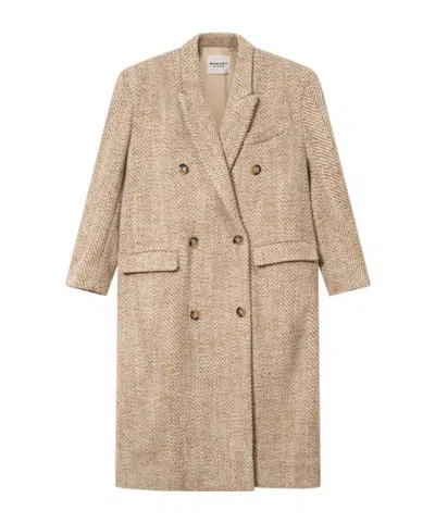 Isabel Marant Pilda Coat In Brown