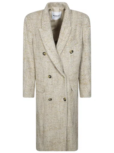 Isabel Marant Pilda-gb Wool-blend Coat In Beige