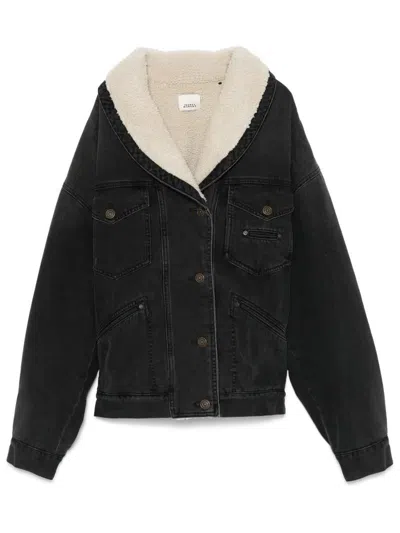 Isabel Marant Pimia Denim And Faux Fur Jacket Clothing