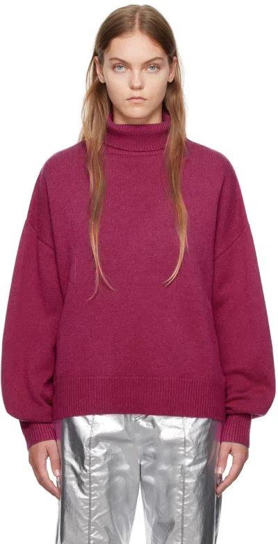 Isabel Marant Pink Aspen Turtleneck In 40ry Raspberry